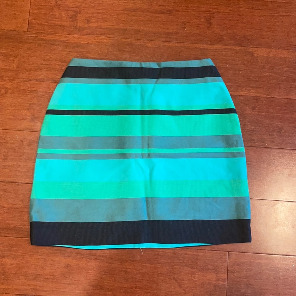 LOFT Striped Business Skirt